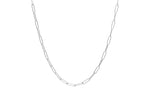 Load image into Gallery viewer, Elongated Box Chain Necklace Silver
