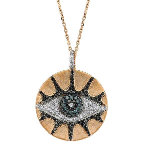 Eye Light Multi-Color Diamond Necklace