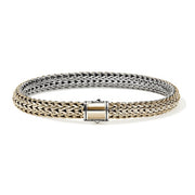 JOHN HARDY Silver & 14K Yellow Gold Reversible Icon Bracelet, 6.5MM