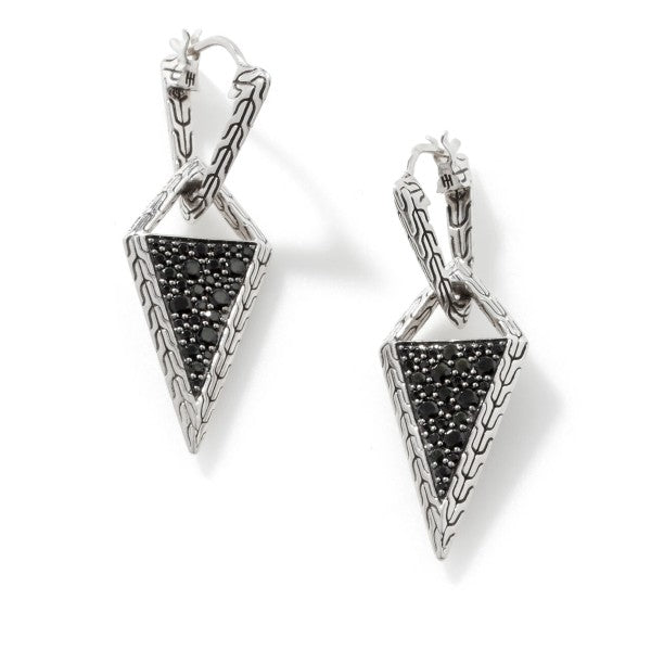 Classic Chain Sterling Silver Tiga Transformable Drop Earrings