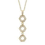 Load image into Gallery viewer, Pavé Hex Infinity Pendant
