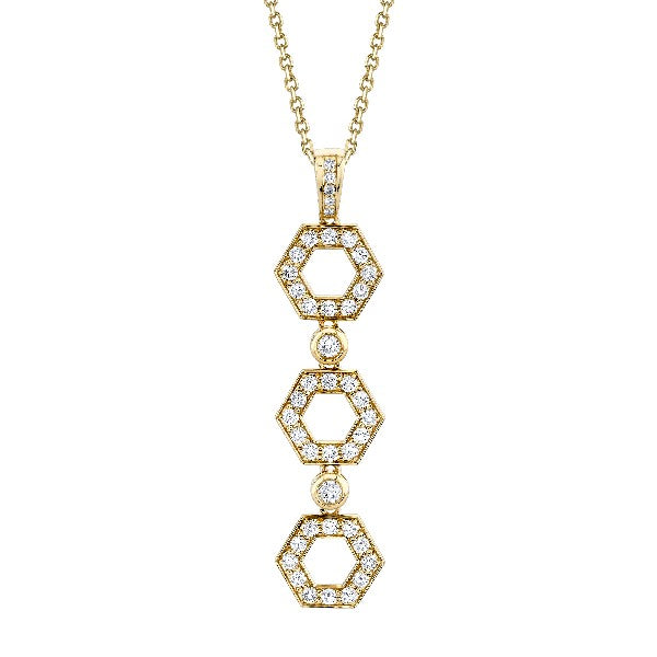 MICHAEL M Pavé Hex Infinity Pendant