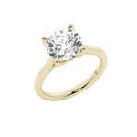 Load image into Gallery viewer, 14K Yellow Gold Diamond Solitaire Engagement Ring