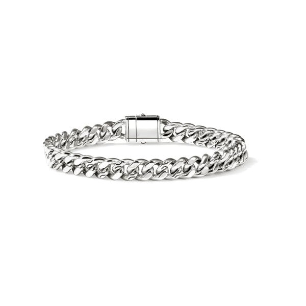 JOHN HARDY Mens Sterling SIlver Curb Chain Bracelet 7mm