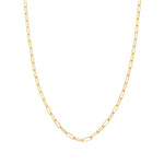 Load image into Gallery viewer, SETHI 14K Yellow Gold Paperclip Chain Necklace
