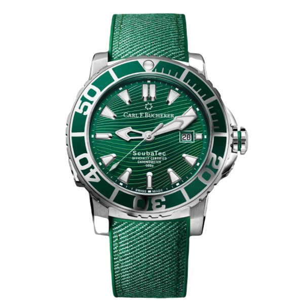 CARL F. BUCHERER Patrvi ScubaTec Verde 44.6mm