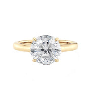 MICHAEL M 18K Yellow Gold Hidden Halo Solitaire Engagement Ring