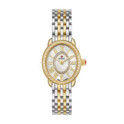 MICHELE Serein Oval Diamond Two-Tone 18K Gold-Plated Watch