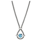 Load image into Gallery viewer, JOHN HARDY Sterling Silver Swiss Blue Topaz 2.5mm Icon Necklace