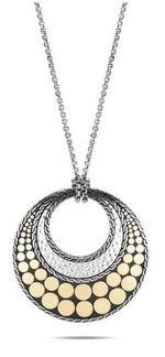 Load image into Gallery viewer, Dot Reversible Open Circle Necklace
