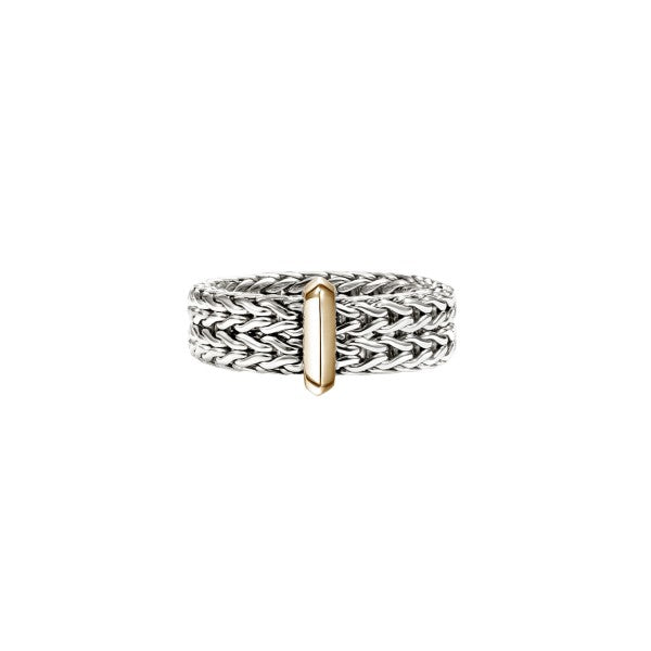 JOHN HARDY Icon Link 14K Gold & Silver Ring