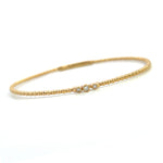 Load image into Gallery viewer, 14K Yellow Gold Flexible Diamond Bangle Bracelet