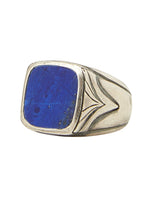Load image into Gallery viewer, Blue Lapis Signet Ring
