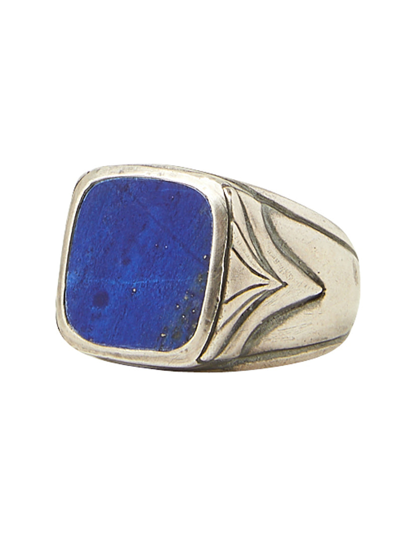 Blue Lapis Signet Ring