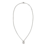 Load image into Gallery viewer, JOHN HARDY Surf Silver Diamond Pendant Necklace