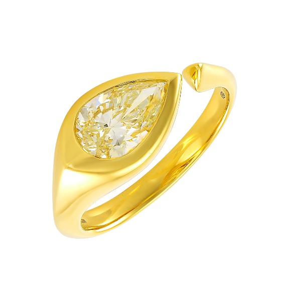 ETHO MARIA 18K Yellow Gold Yellow Diamond Ring – Mazzarese Jewelry