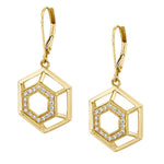 Load image into Gallery viewer, HEX Truss Dangle Earrings
