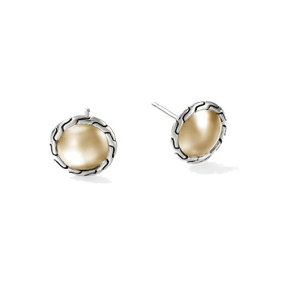 JOHN HARDY  Two-Tone 10mm Stud Earrings