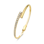 Load image into Gallery viewer, 14K Yellow Gold Diamond Bangle
