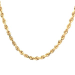 Load image into Gallery viewer, 14K Yellow Gold Polished Rope Chain
