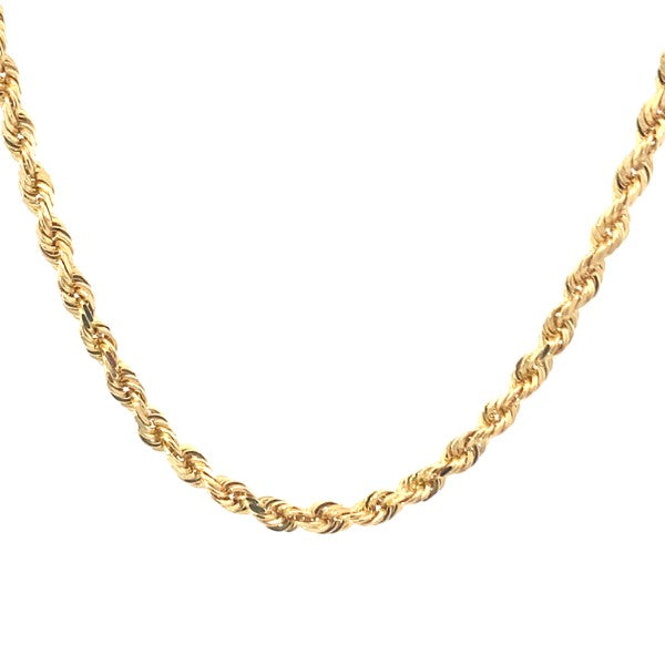 14K Yellow Gold Polished Rope Chain