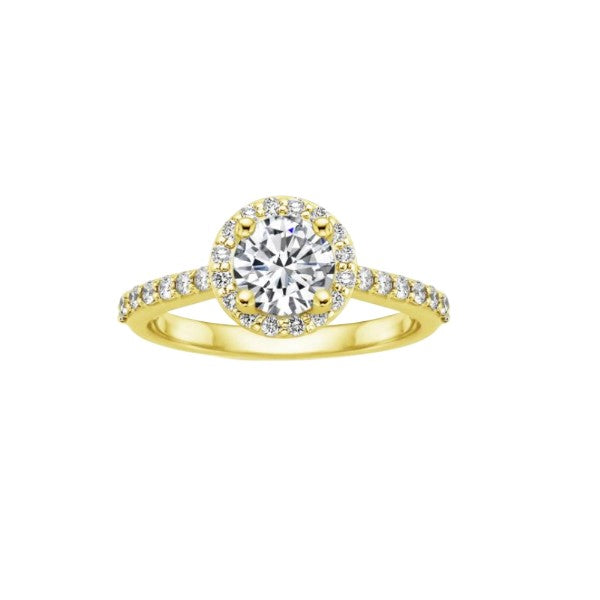 Diamond Halo Engagement Ring