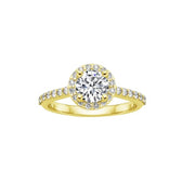 Diamond Halo Engagement Ring