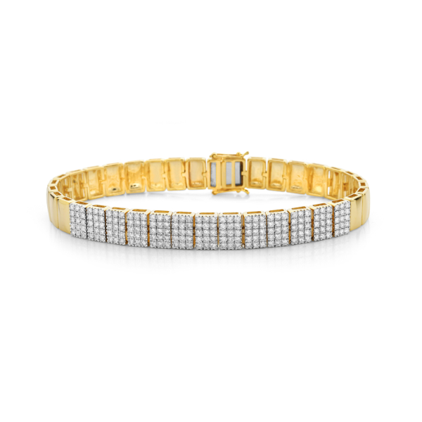 14K Yellow Gold Diamond Bracelet