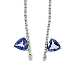 Load image into Gallery viewer, Tanzanite and Diamond Earrings