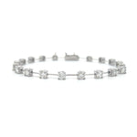 Load image into Gallery viewer, 18K White Gold Diamond Bar Bracelet 4.00cttw