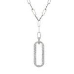 Load image into Gallery viewer, MICHAEL M Pave Longline Link Medallion Lariat
