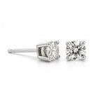 Load image into Gallery viewer, 14K White Gold Natural Diamond Stud Earrings 0.28cttw