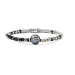 Load image into Gallery viewer, JOHN HARDY Pearl &amp; Black Onyx Heishi Bracelet