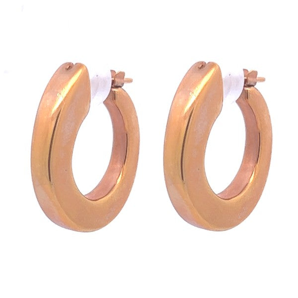 Rose Gold Hoop Earrings