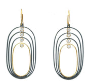 TODD REED Two-Tone Oval Earrings