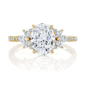 PARADE DESIGNS 14K Yellow Gold Oval Floral-Inspired Engagement Ring