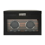 Load image into Gallery viewer, WOLF Roadster Double Watch Winder with Storage
