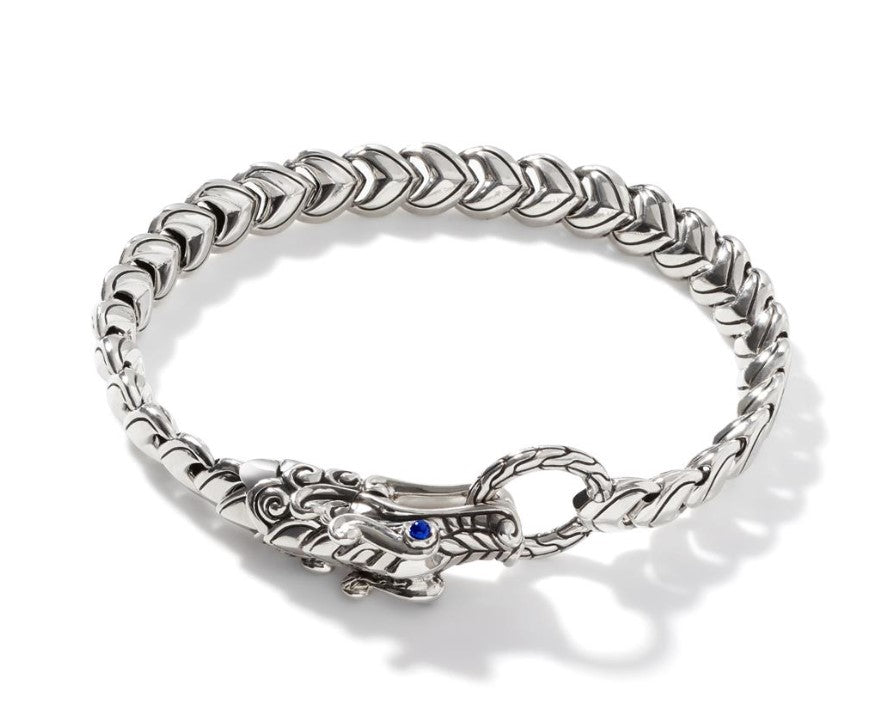 JOHN HARDY Legends Naga Silver And Blue Sapphire Dragon Bracelet