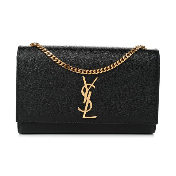 Pre-Owned YVES SAINT LAURENT Kate Medium Black Leather Bag