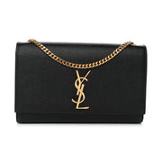 Pre-Owned YVES SAINT LAURENT Kate Medium Black Leather Bag