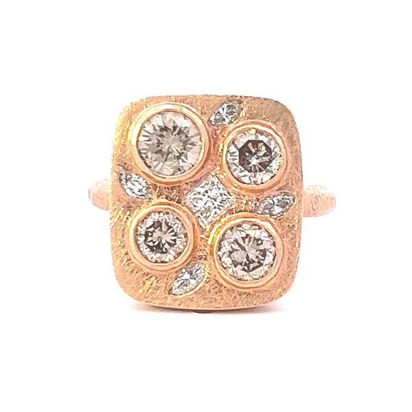 Rose Gold Diamond Fashion Ring