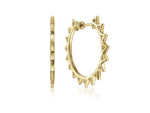 Load image into Gallery viewer, Spikey Classic Hoop Earrings 30mm