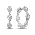 Load image into Gallery viewer, Small Hoop Diamond Earrings