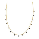 Load image into Gallery viewer, SETHI COUTURE 18K Yellow Gold Adeline Black Diamond Beaded Necklace