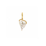 Load image into Gallery viewer, 14K Yellow Gold 11.8mm Keshi Cornflake Pearl Pendant / Charm / Enhancer