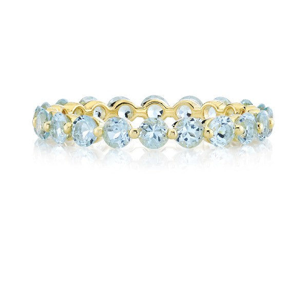 SLOANE STREET Sky Blue Topaz Stackable Eternity Band