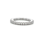 DEMEGLIO 18K White Gold Stretchable Diamond Ring