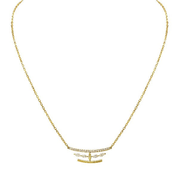 ETHO MARIA 18K Yellow Gold Diamond Neclace