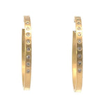 Load image into Gallery viewer, KATE MALLER Gold and Diamond Hoops
