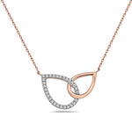 Load image into Gallery viewer, Two-Tone Interlocking Link Diamond Necklace
